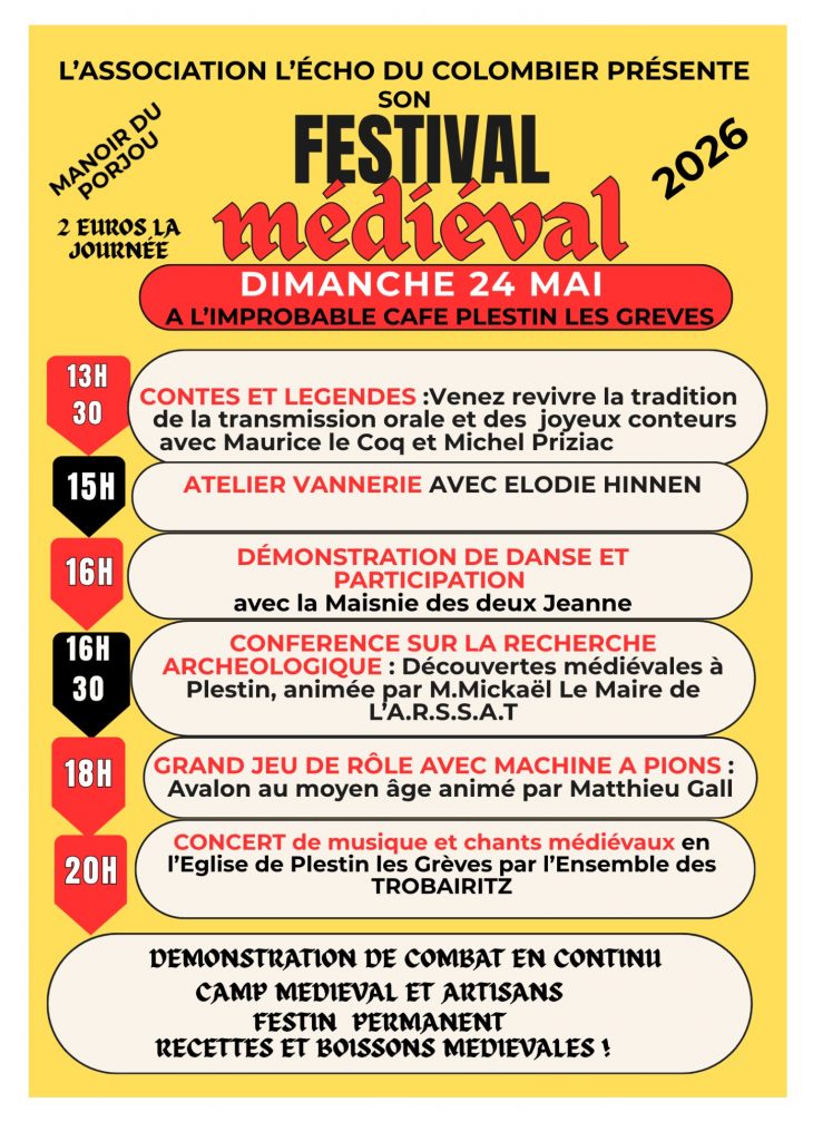 Festival médiéval 24 mai